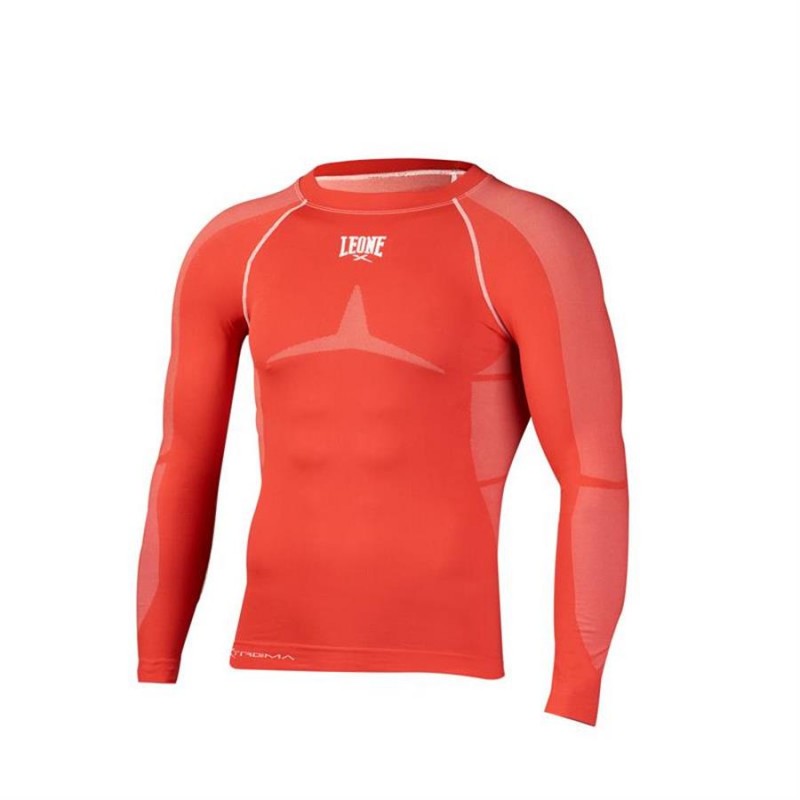 Leone MAN SEAMLESS LONG SHIRT (Red)