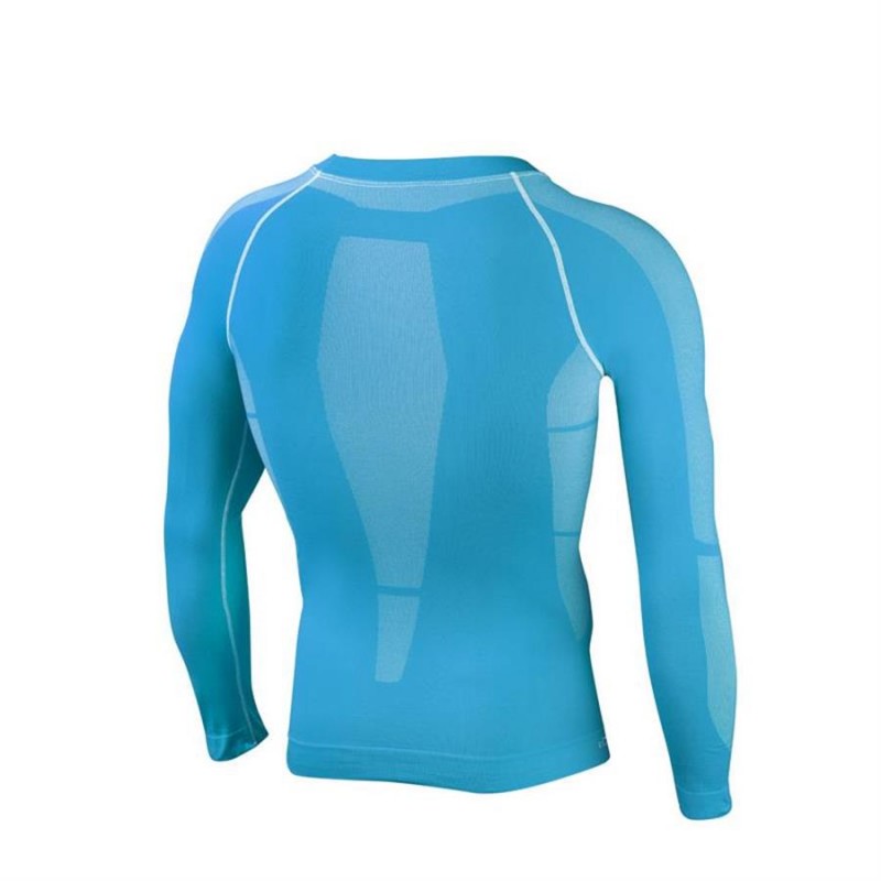 Leone MAN SEAMLESS LONG SHIRT (Blue)