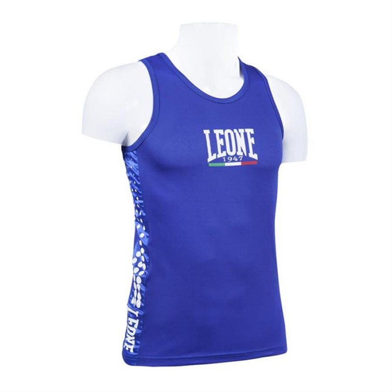 Leone Boxing Singlet (Blue)