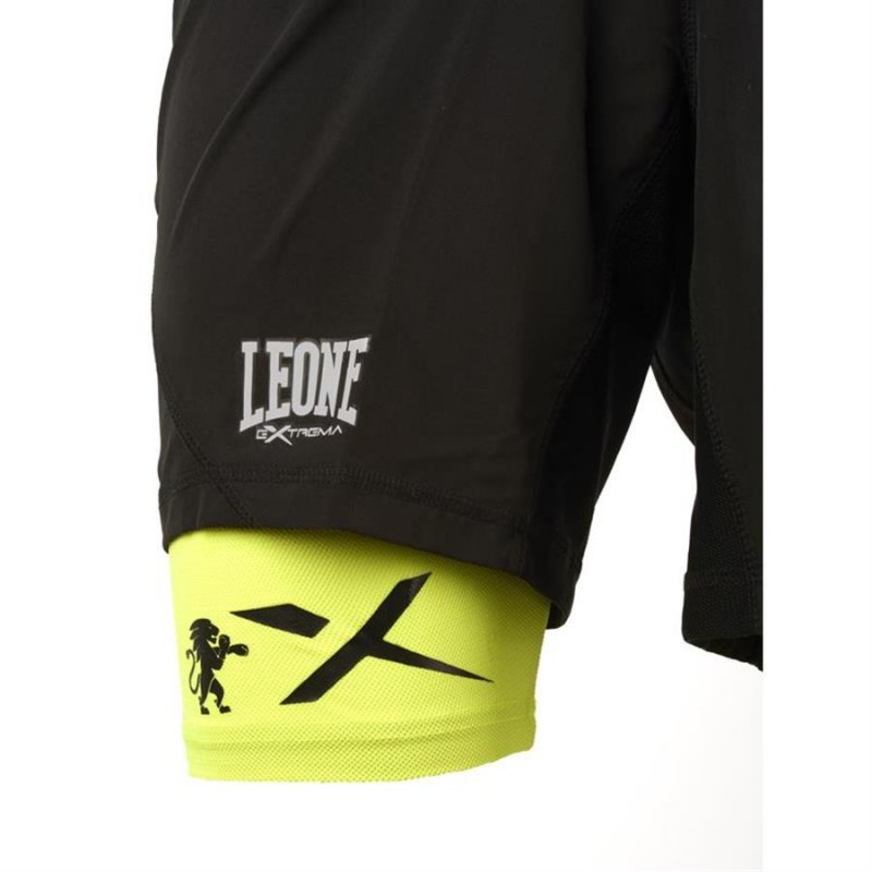 Leone MAN PRO TECH SHORTS (Black X Yellow)